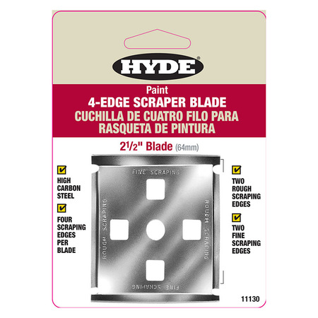 HYDE 2-1/2" Lifetime 4-Edge Replacement Scraper Blade 11130